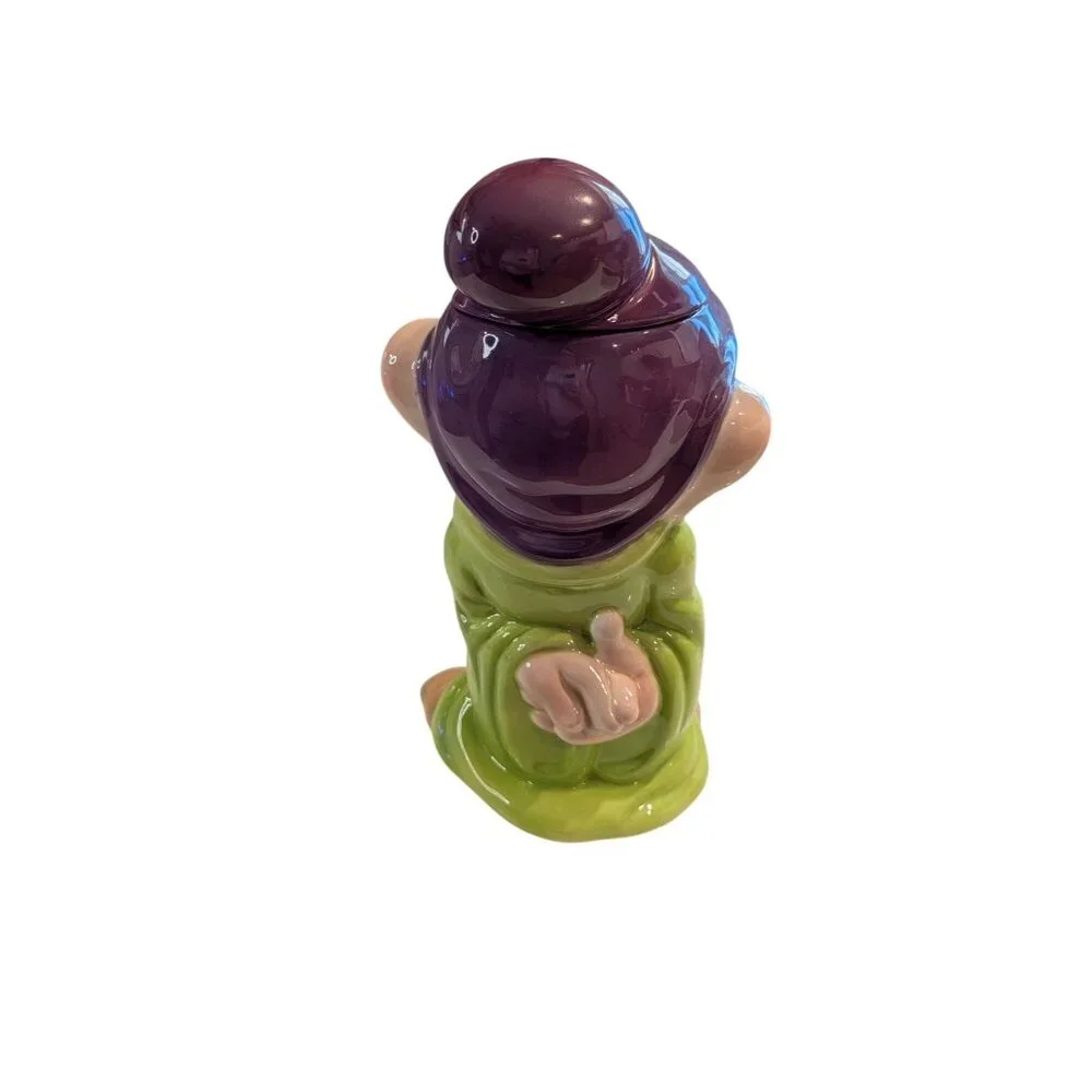 Vintage Disney Dopey Ceramic Cookie Jar by Treasure Craft Snow White Seven Dwarf - Picture 9 of 16